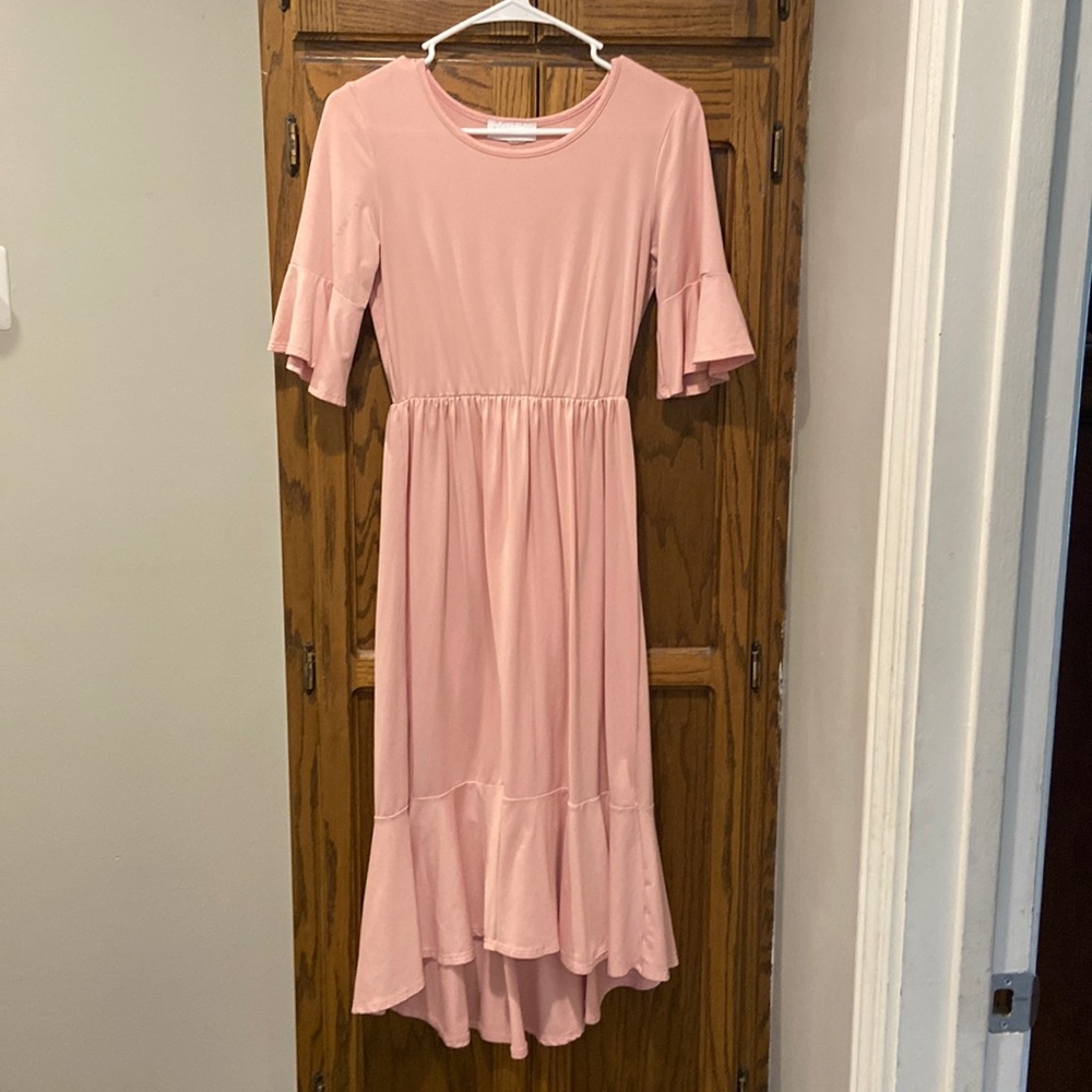 light pink bridesmaid dress